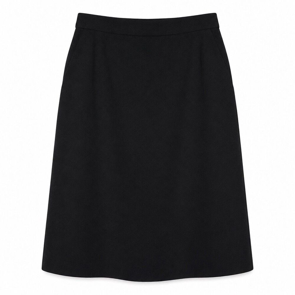 Bend Over Levi Strauss & Co Skirt Women's 12 Black Twill A Line Knee Length NWOT